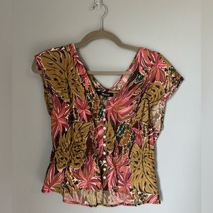 Madewell Floral Button Down Blouse
